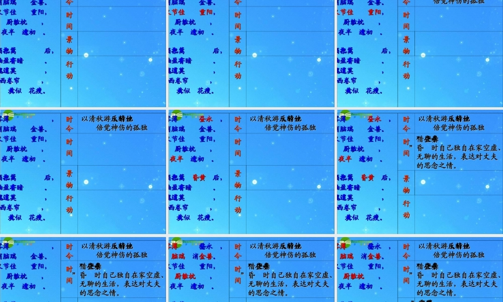 七年级语文上册 (词三首)课件 长春版 课件