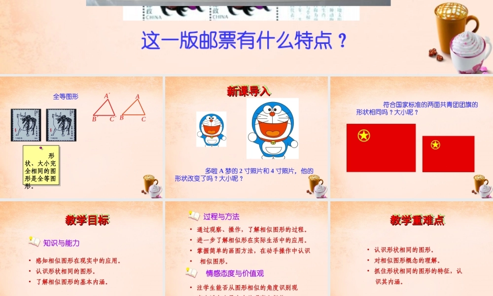 九年级数学下册 271 图形的相似课件4 (新版)新人教版 课件