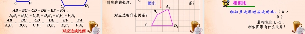 九年级数学下册 271 图形的相似课件4 (新版)新人教版 课件