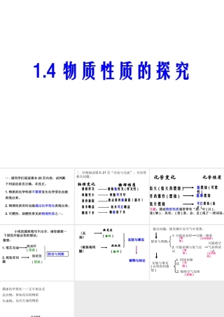 物质性质的探究