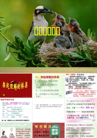 八年级政治上册两代人的对话课件人教版 课件