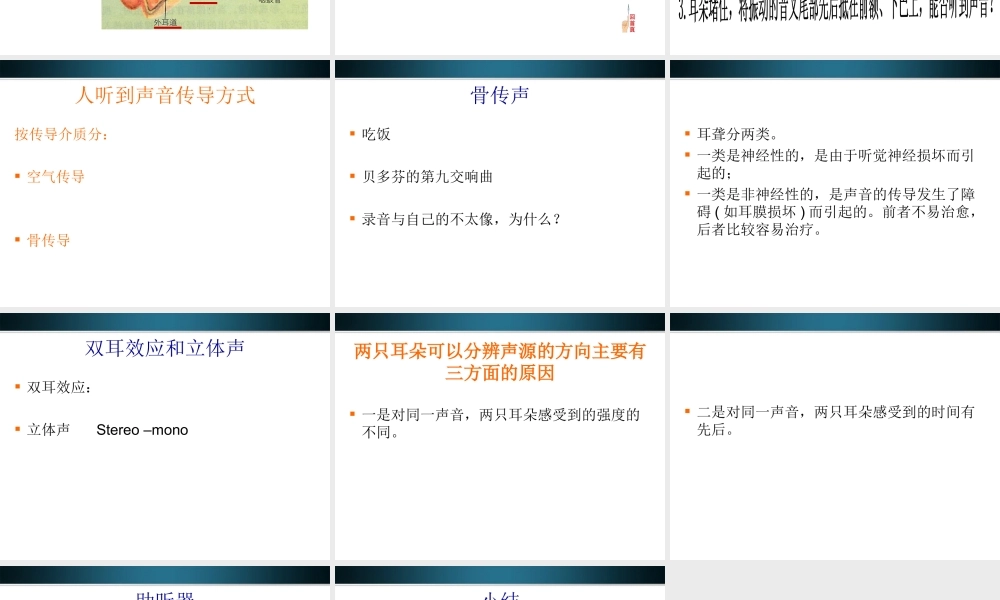 八年级物理上册 1.2(我们怎样听到声音)课件 人教新课标版 课件