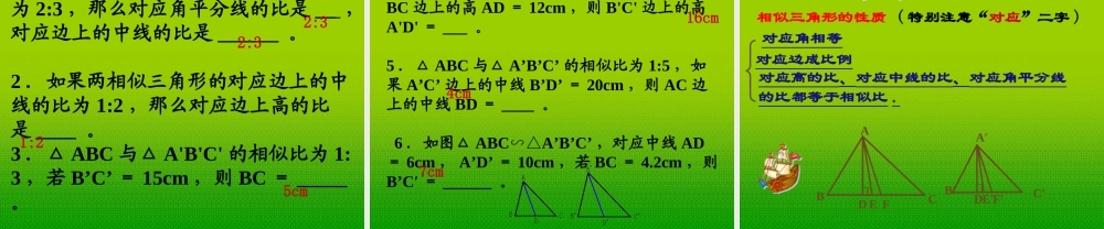八年级数学下册 8.相似多边形的性质 (第一课时)课件 北师大版 课件