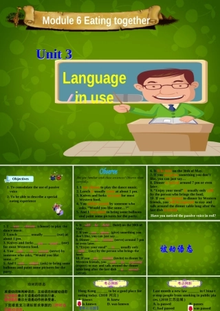 九年级英语下册(Module 6 Unit 3 Language in use)课件 (新版)外研版 课件