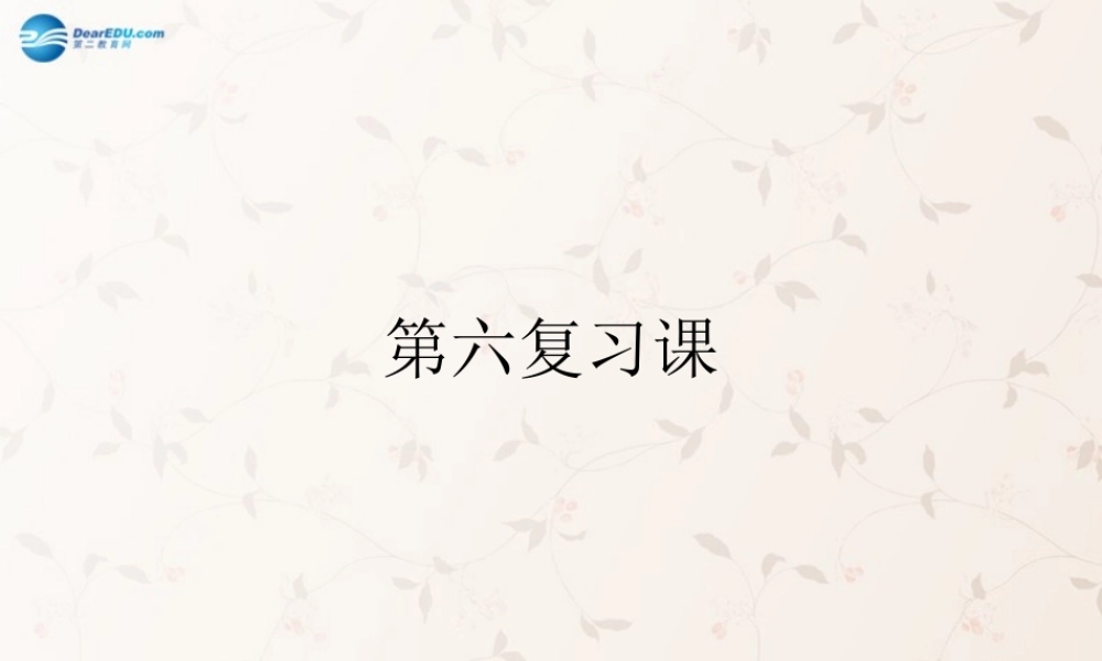 九年级政治全册 第6课复习课课件 鲁教版 课件