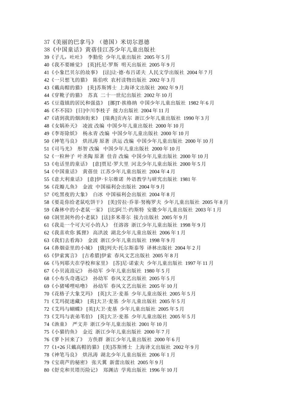 一份推荐给1-3年级孩子的书单_第2页