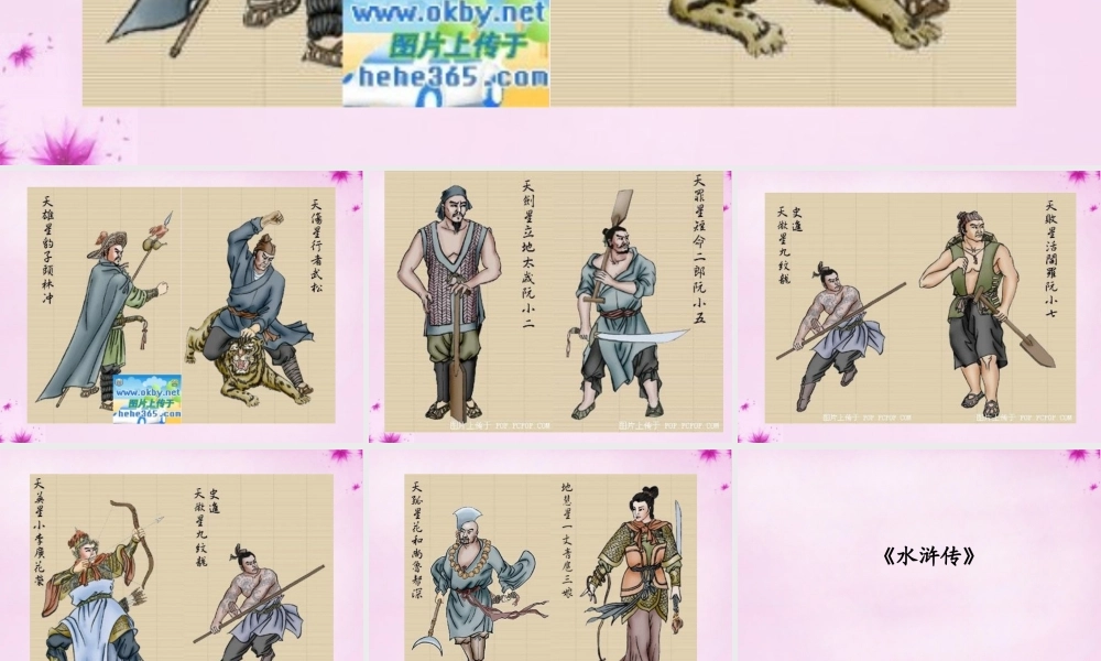 初中部八年级语文下册 名著阅读(水浒传)课件 (新版)苏教版 课件