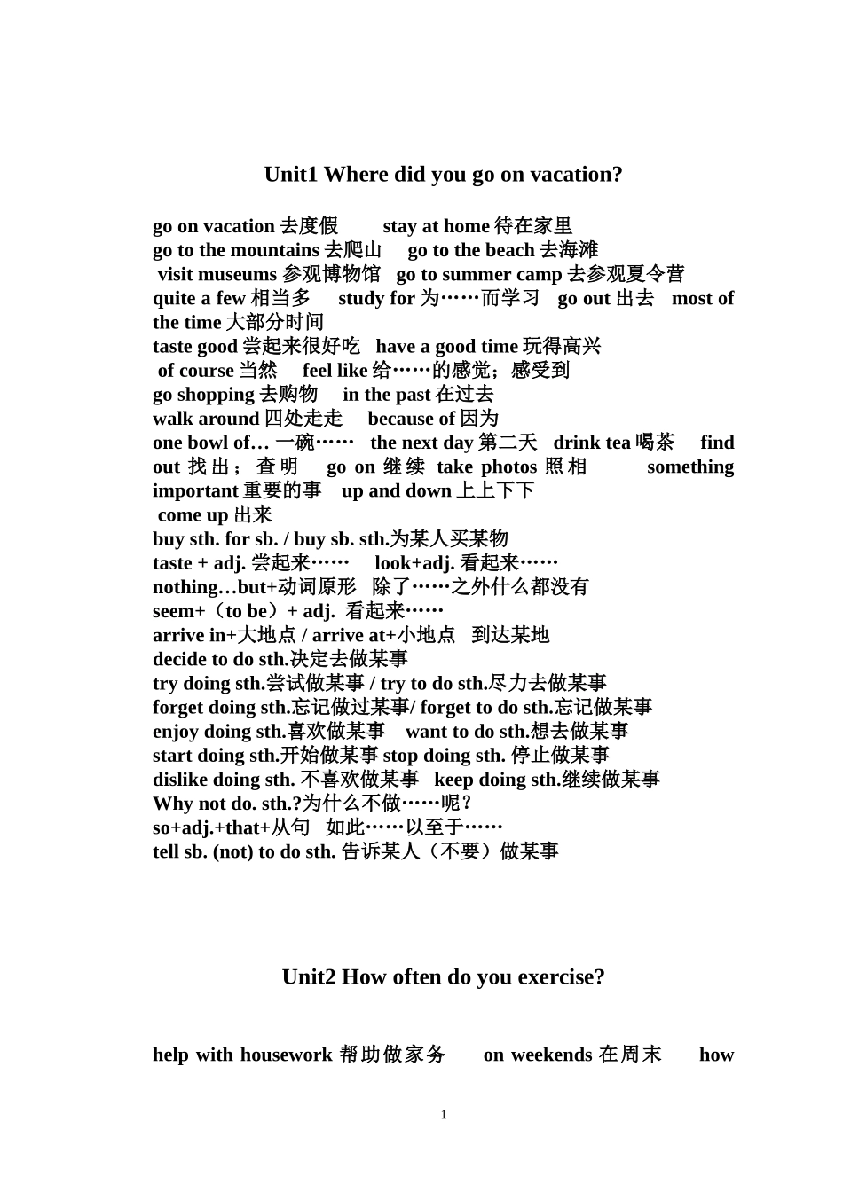 最新(2013秋)人教版八年级上册英语知识点及单词_第1页