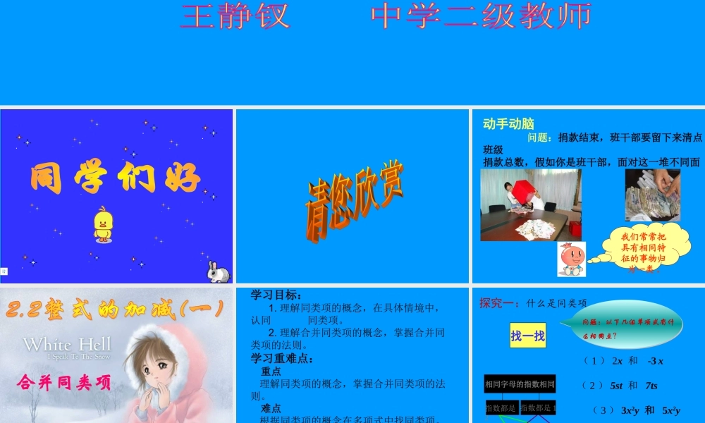 录课合并同类项王静钗