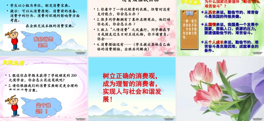 学会合理消费 第七课第三框 课件