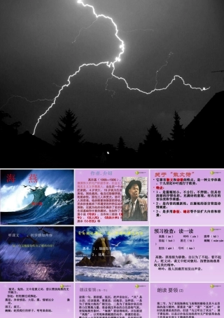 八年级语文下册(第1课 海燕)课件 苏教版 课件