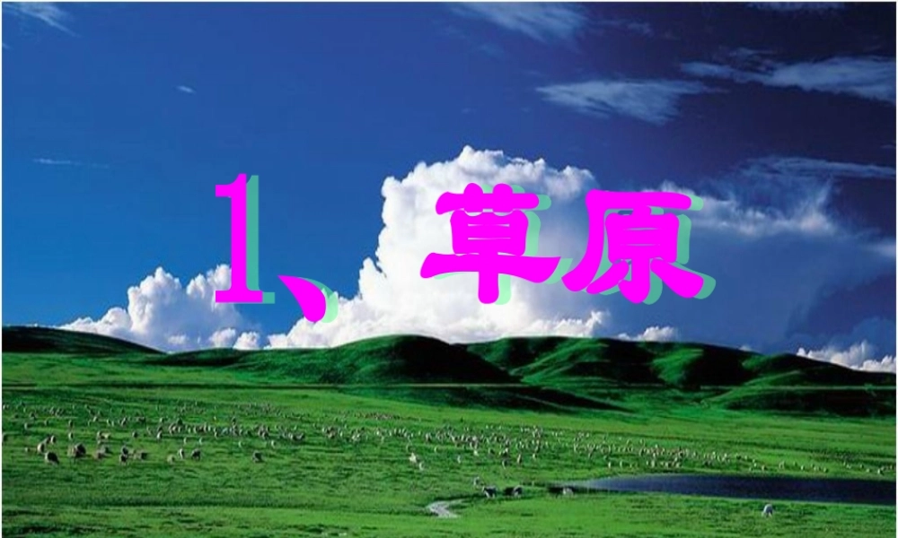 《草原》PPT课件 (2)