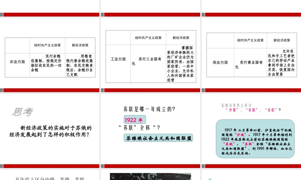 九年级历史下册 第二课对社会主义道路的探索教学课件 人教新课标版 课件