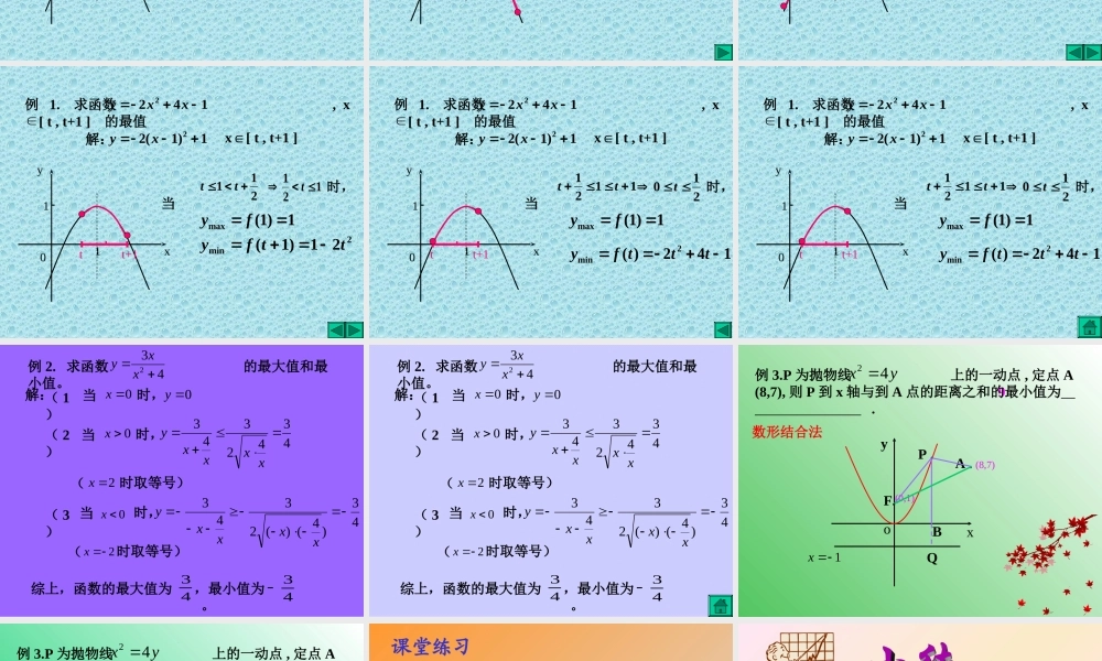 函数最值问题解法浅谈