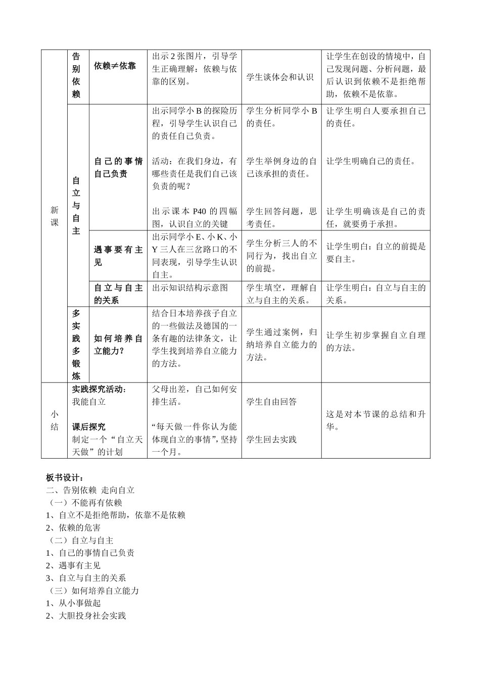 走向自立教学设计_第2页