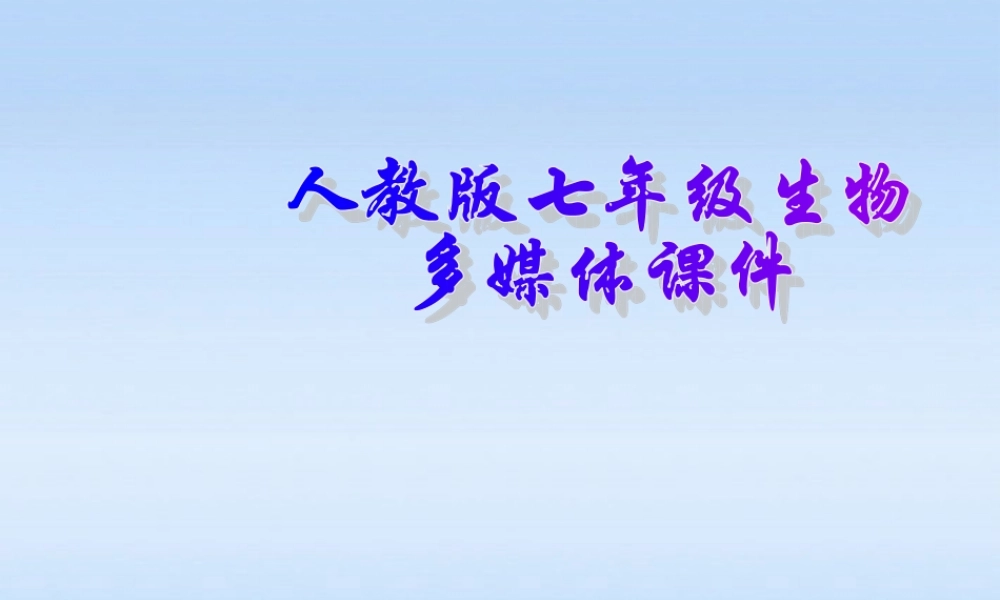 七年级生物上册 绿色植物参与生物圈的水循环课件 人教新课标版 课件