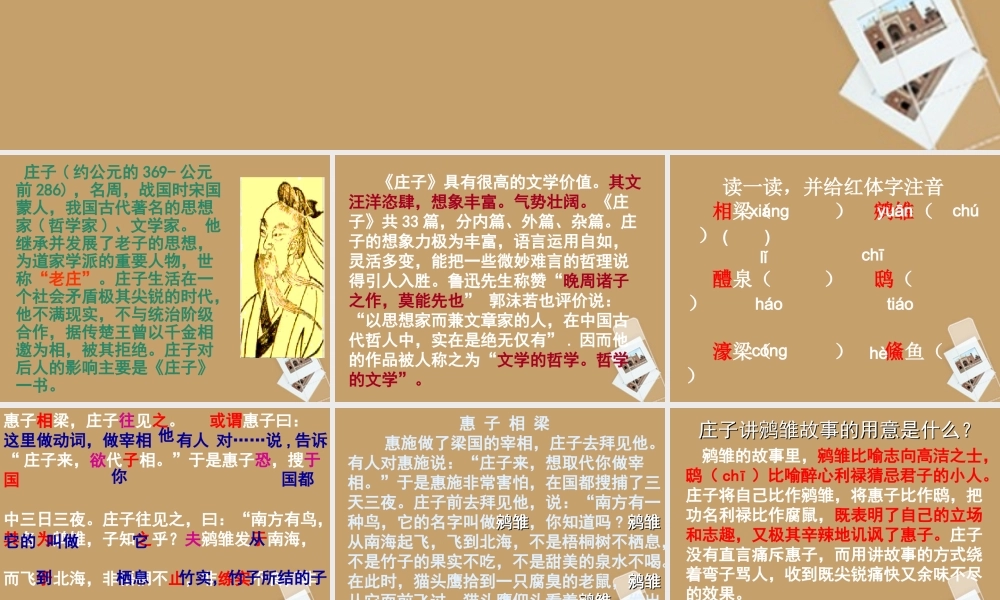 九年级语文下册(庄子故事两则)课件 人教新课标版 课件