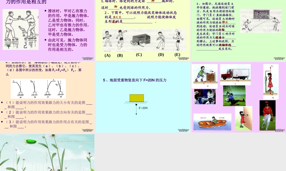 九年级物理力课件 新课标 人教版 课件