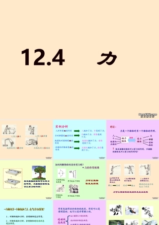九年级物理力课件 新课标 人教版 课件