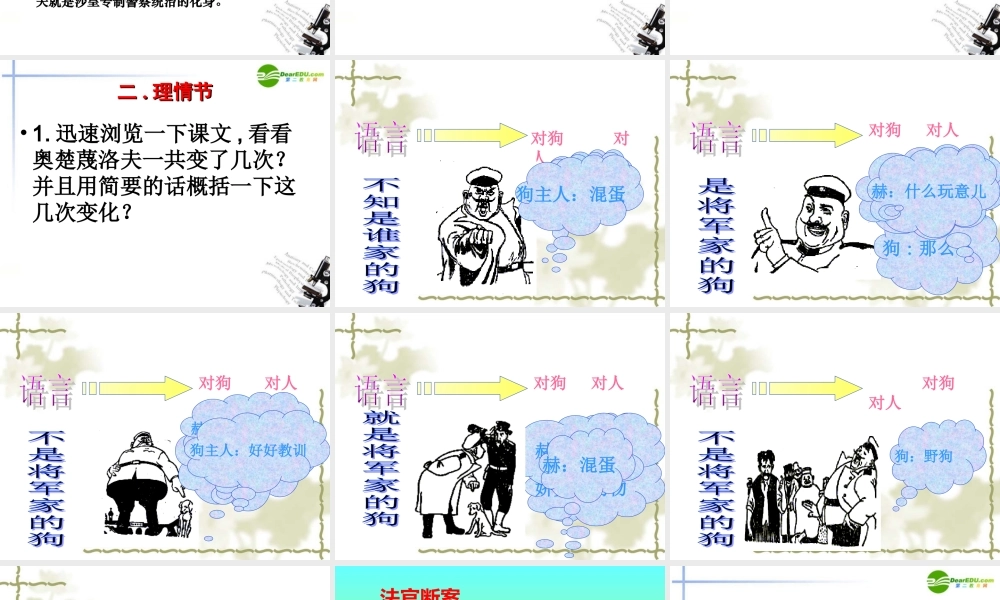 九年级语文 变色龙 课件 人新课标教 课件