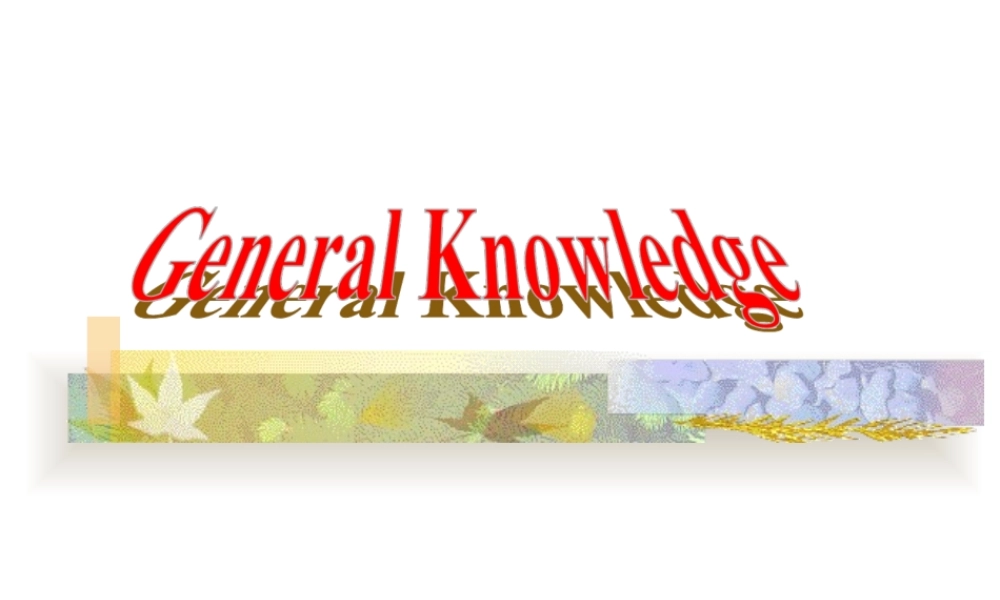 《英语人文知识》