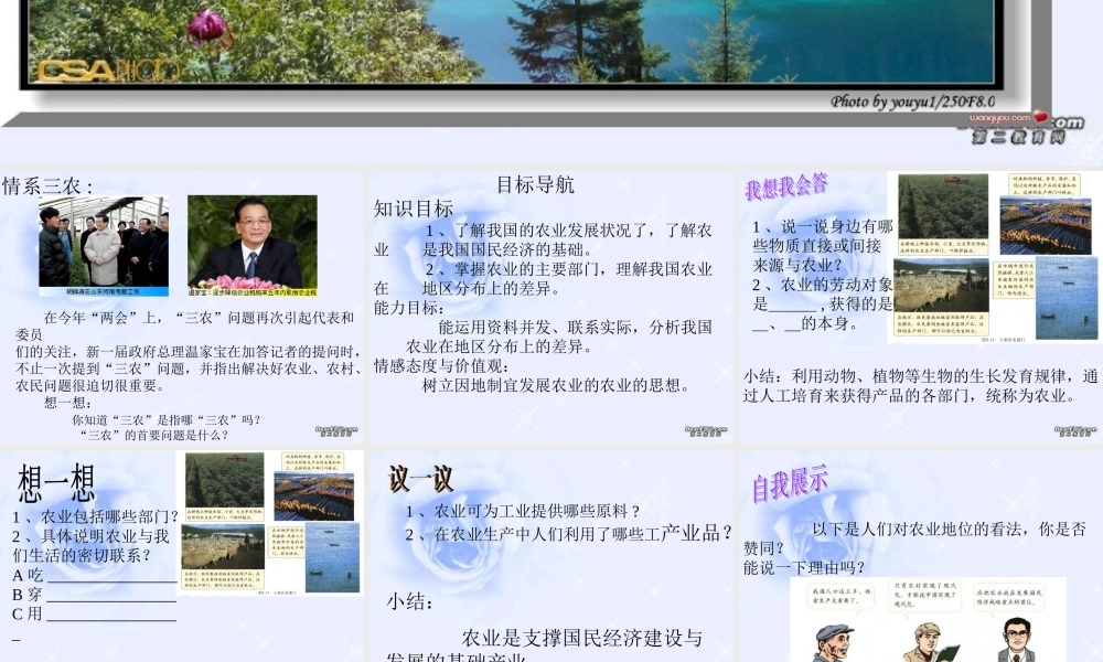 因地制宜发展农业八年级地理上册课件示例 课件