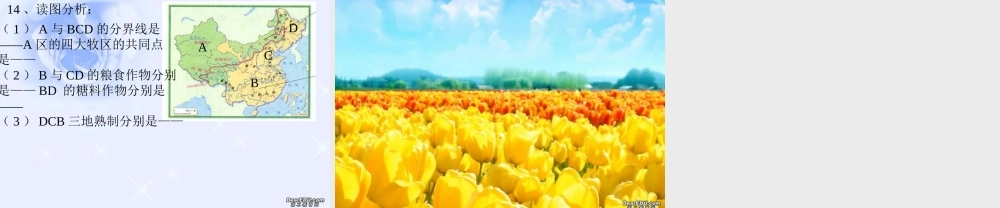 因地制宜发展农业八年级地理上册课件示例 课件