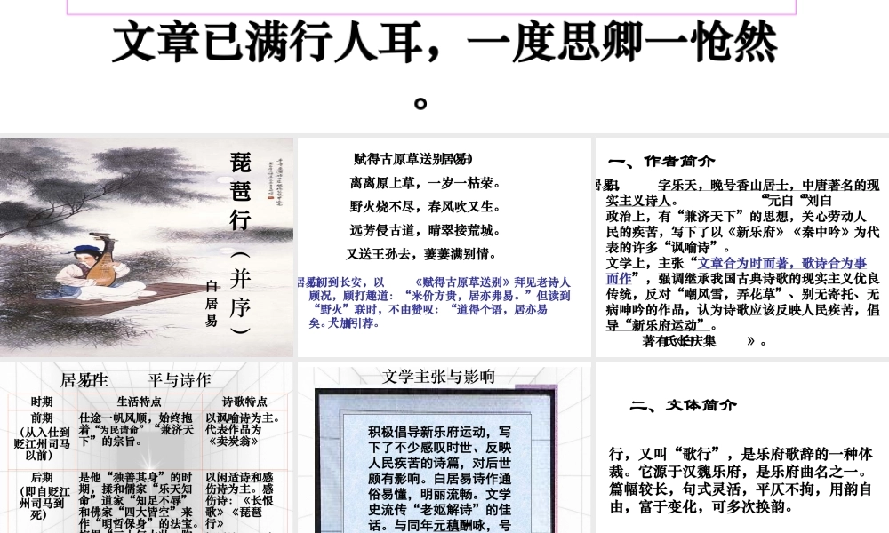 必修二7.琵琶行-课件(孙逸豪推荐)