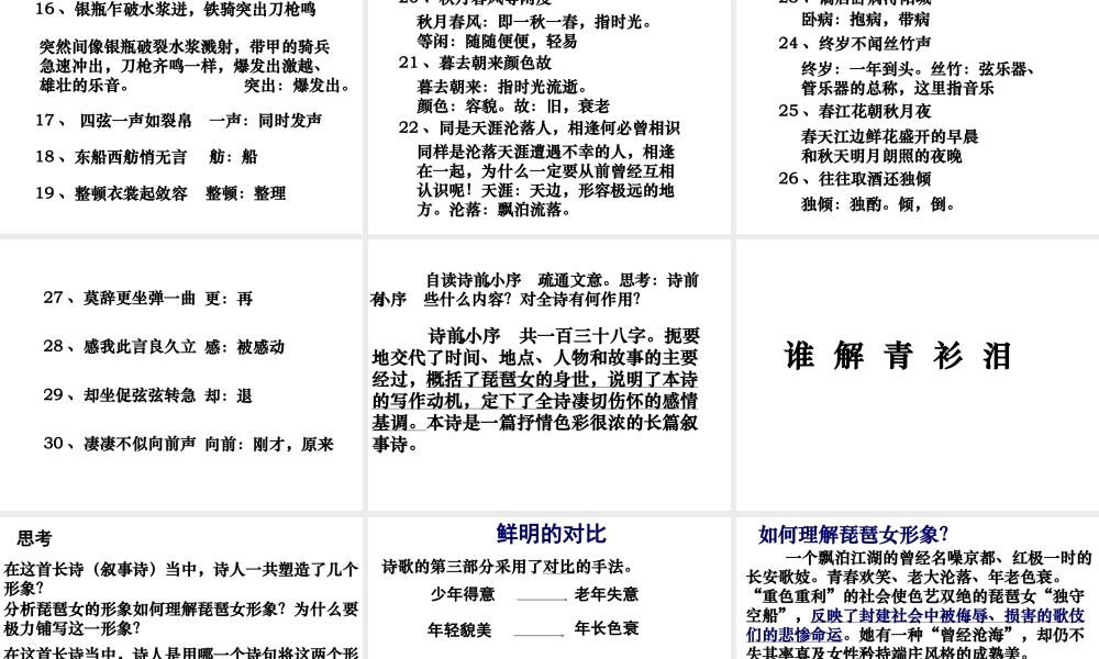 必修二7.琵琶行-课件(孙逸豪推荐)