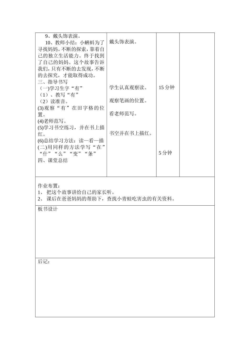 小蝌蚪找妈妈第二课时_第2页