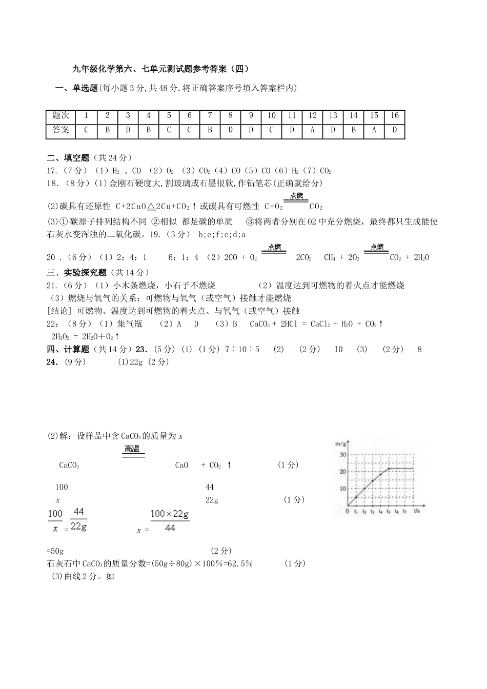 初中化学第六、七单元评估题_第3页
