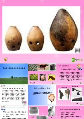 八年级历史 原始农业和先民的家园课件 人教新课标版 课件