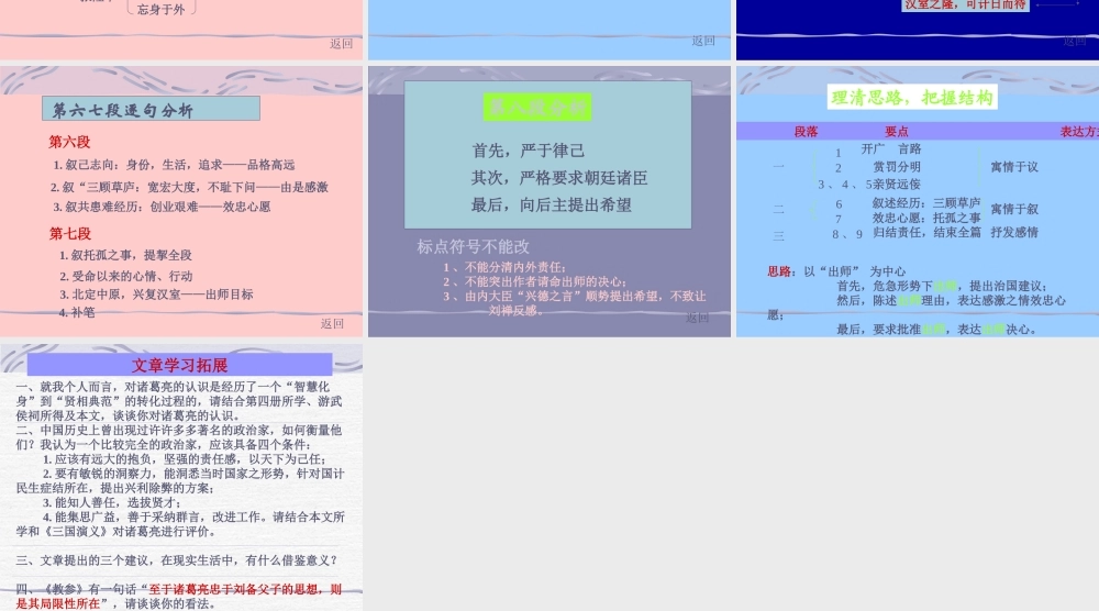 九年级语文出师表课件鄂教版 课件