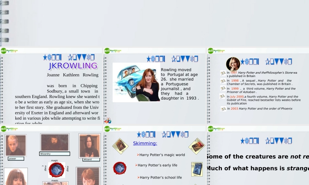 九年级英语 Module2 Great books扩展性练习课件 外研版 课件