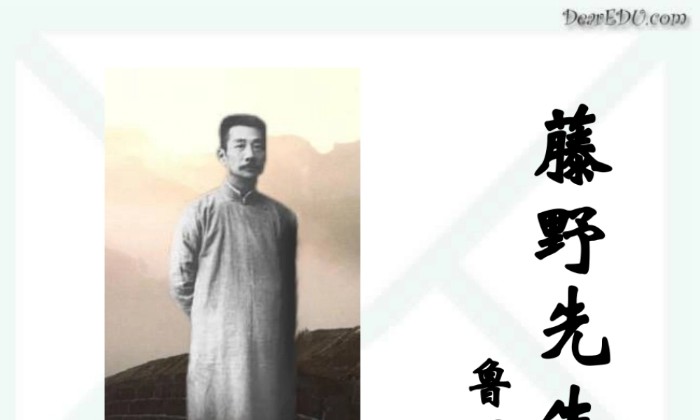 初三语文藤野先生 鲁迅 课件