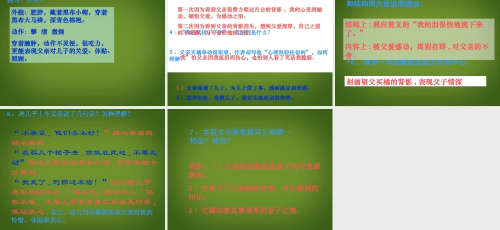 八年级语文上册(背影)课件 新人教版 课件