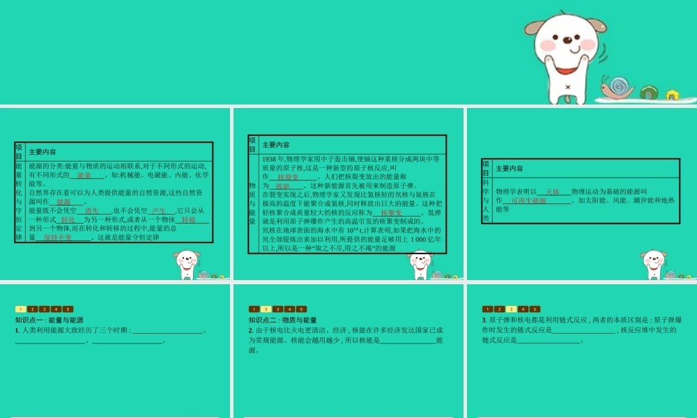 九年级物理全册 163 能源：危机与希望课件 (新版)北师大版 课件