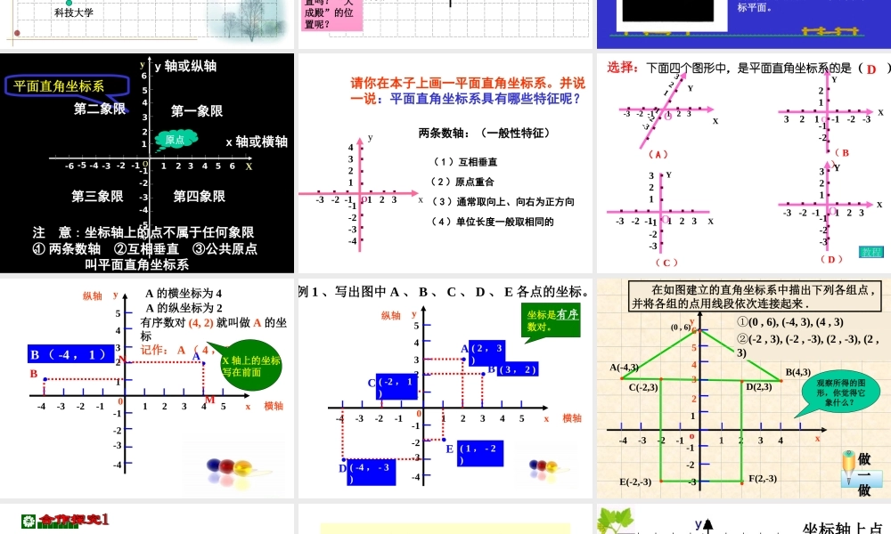 平面直角坐标系一