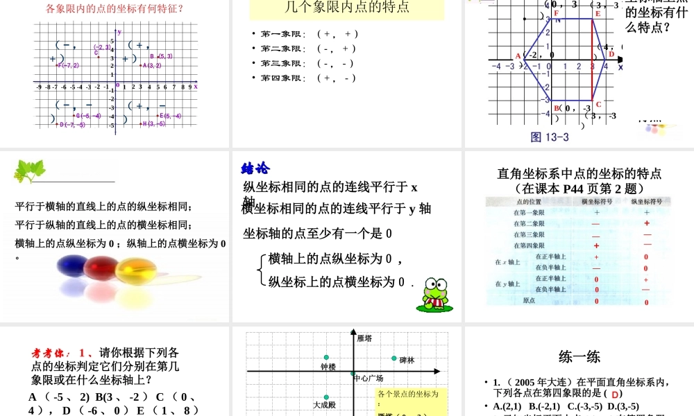 平面直角坐标系一