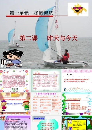 第二课昨天与今天课件教科版七年级上