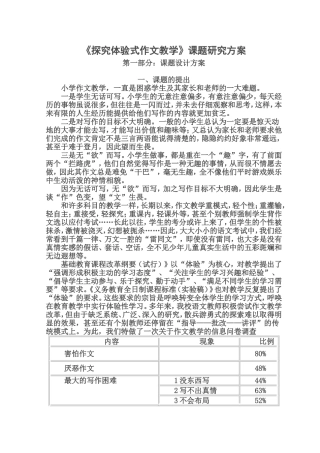 六年级小课题方案(舒敏)