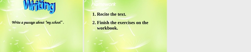 中学七年级英语上册 Unit 3 Welcome to our school Study skills  Task课件 (新版)牛津版 课件