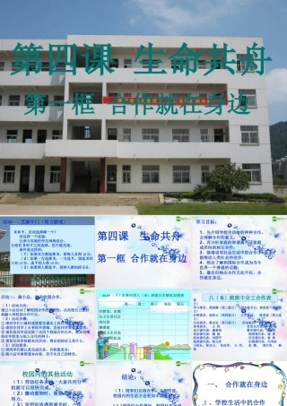 八年级政治下册 第四课(生命之舟)第一框课件 人民版 课件