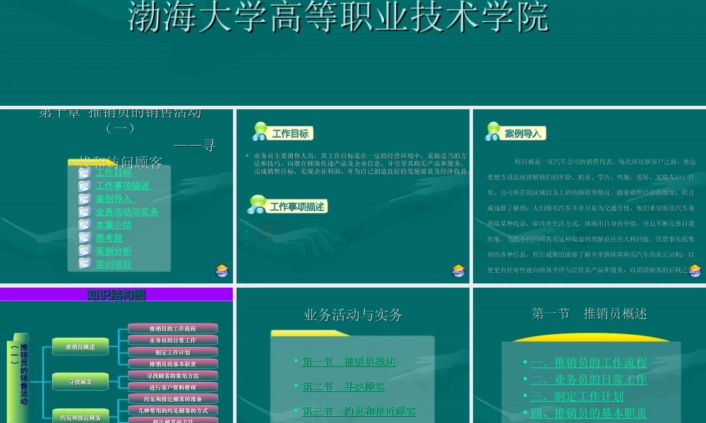 企业营销实务10推销员的销售活动