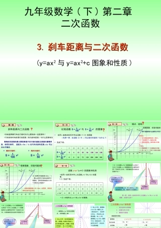 刹车距离与二次函数