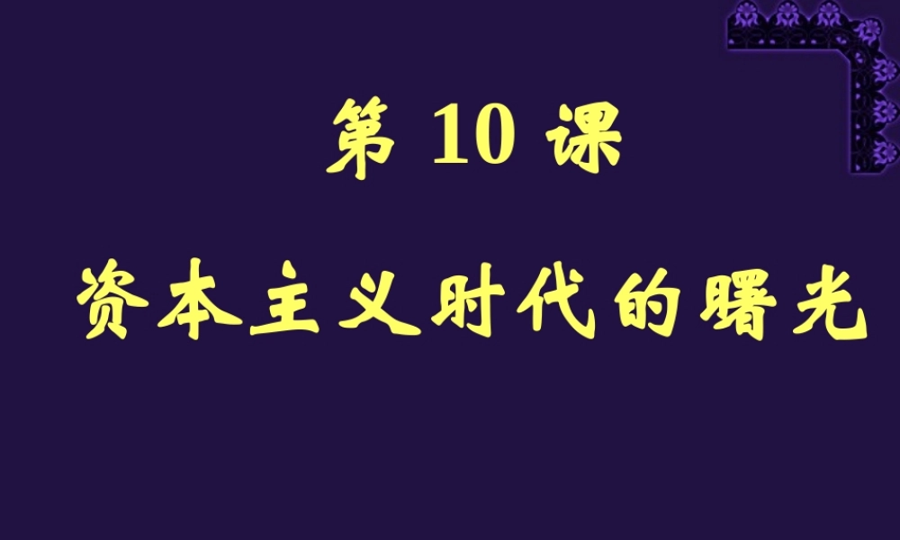 九年级历史第四单元第十课课件示例 课件