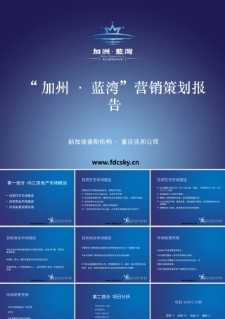 2005年内江市加州蓝湾营销策划报告