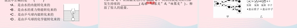 九年级物理全册 第16章 第3节 能源：危机与希望课件 (新版)北师大版 课件