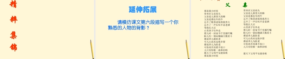 七年级语文下册 第8课(背影)课件 鲁教版  课件