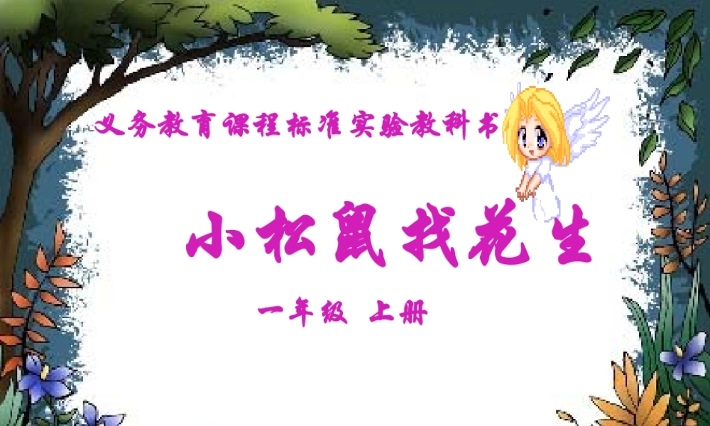 《小松鼠找花生》课件